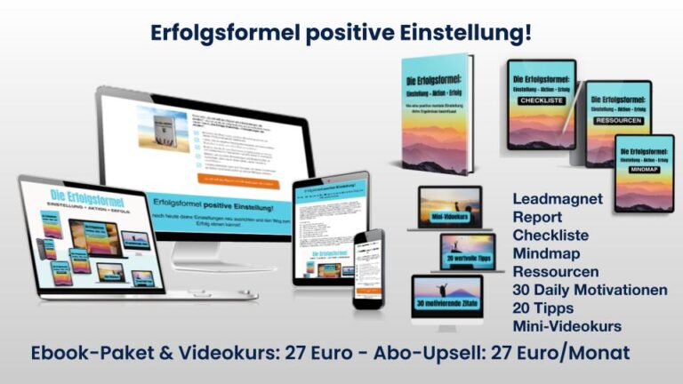 Erfolgsformel positive Einstellung