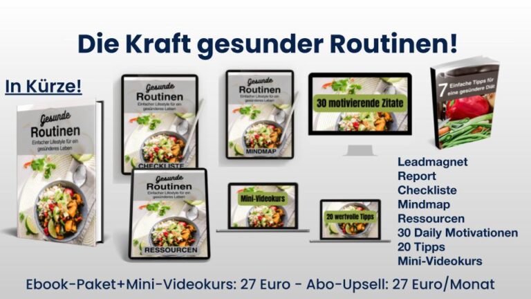 Kraft gesunder Routinen