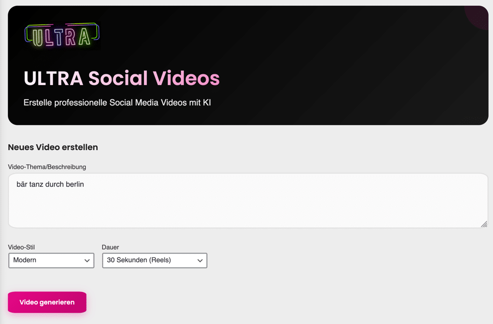 ULTRA Social Videos